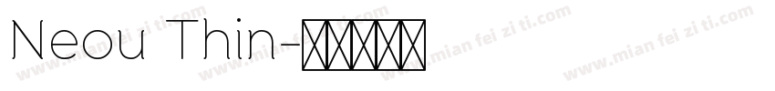 Neou Thin字体转换